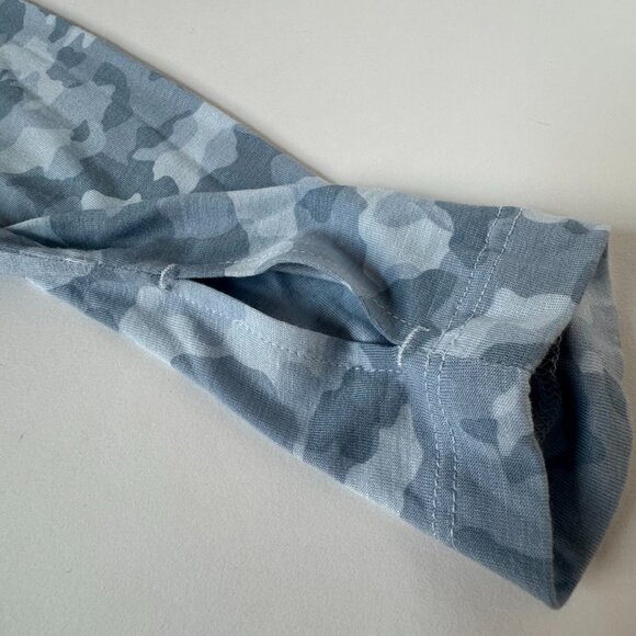 Free Fly Womens XS Blue Camo Lightweight Pullover II Bamboo Hoodie Top Shirt - Picture 6 of 8